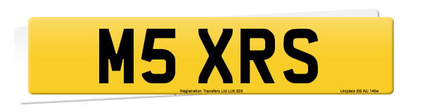 Registration number M5 XRS